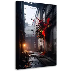 WANDBILD, Verlassene Industrieanlage