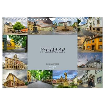 Weimar Impressionen (Wandkalender 2027 DIN A4 quer), CALVENDO Monatskalender