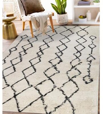 Amer Rugs Aspen Clara Southwestern Geometric Shag Area Rug