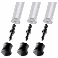Gitzo GSF30S Spikes und Gummifüsse (Stativfuss), Stativ Zubehör, Schwarz