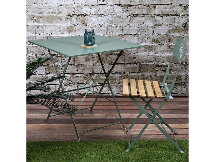 Table D'Extérieur - HOME DECO FACTORY - Palerme - Pliable - Vert