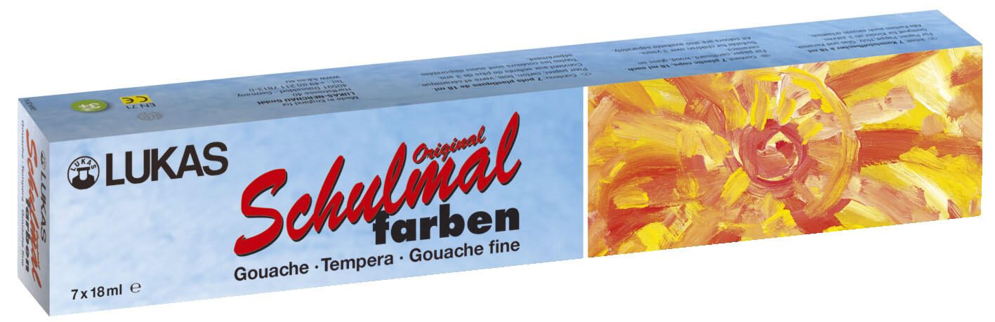 LACUFA Schulmalfarben 7x 18,0 ml 108007