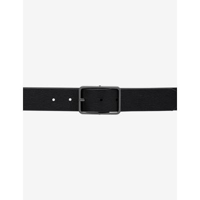Ledergürtel BRAX "Style HERRENGÜRTEL", Herren, Gr. 95, schwarz, Leder, Gürtel Ledergürtel, Wendegürtel mit zwei Farbvarianten