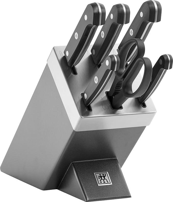 Silecomplaza Gourmet Selbstschärfender Messerblock, 7-teilig, Germany