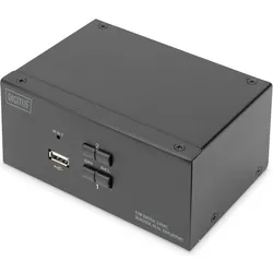 Digitus DS-12862, KVM Switch, Schwarz
