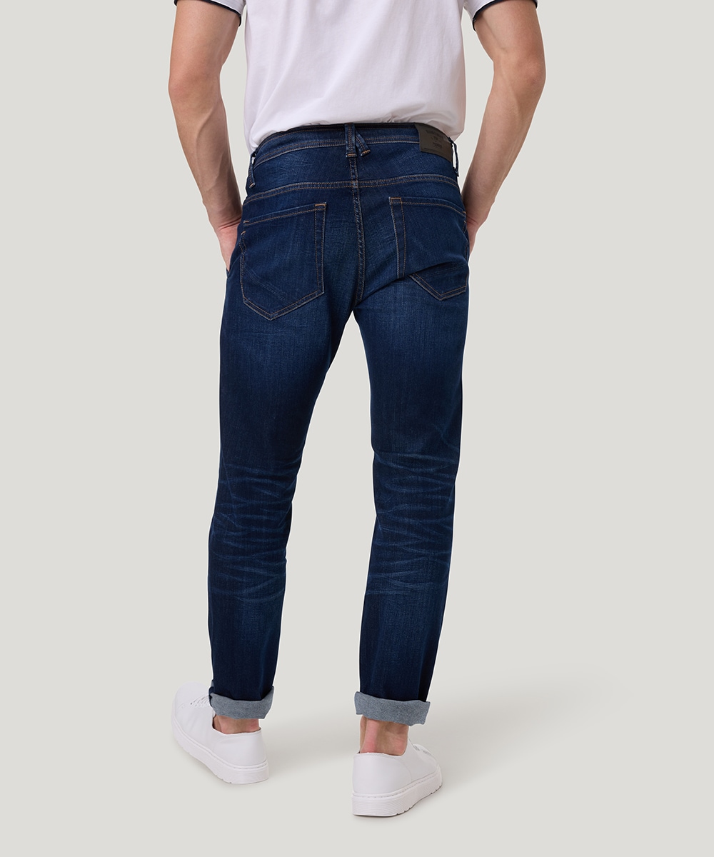 Regular-fit-Jeans "RAVI", Herren, Gr. 33, Länge 32, blau (dunkelblau fashion), Denim/Jeans, Obermaterial: 98% Baumwolle, 2% Elasthan, PIONEER AUTHENTIC JEANS, unifarben, regular fit knöchellang, Jeans Regular-fit-Jeans, im Five-Pocket Style dunkelblau fas