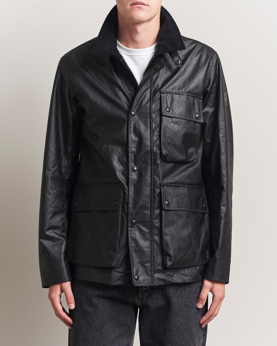Belstaff Incline Wax Jacket Black men XL Sort