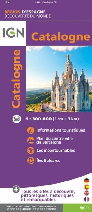 Carte routière - Catalogne   IGN