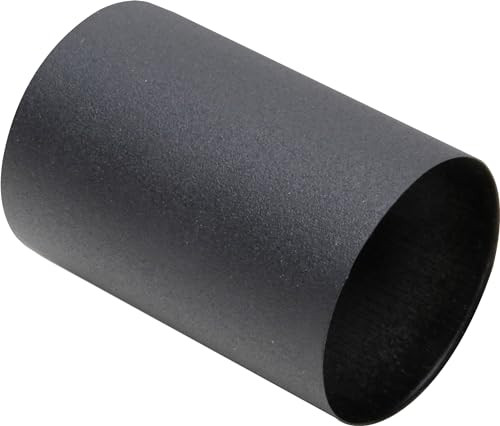 Kopp Afdekking/steun voor E27-isolatiemateriaal, mat zwart aluminium, Diameter: 4,2 cm, Lengte: 6,3 cm
