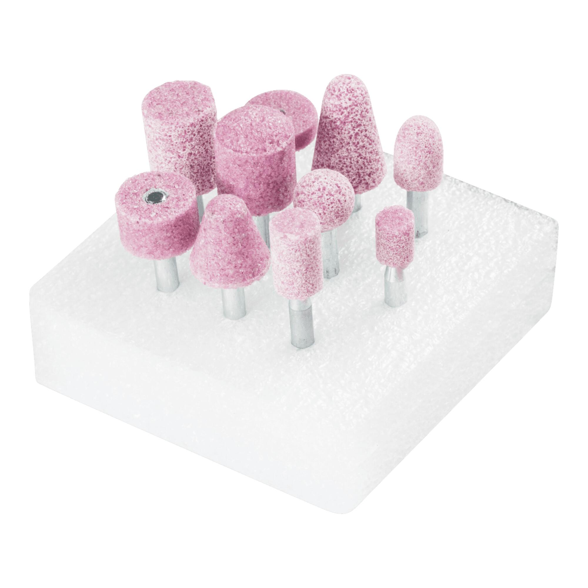 PFERD STEEL EDGE Schleifstift-Set aus Korund für Stahl und Stahlguss (10-tlg.), 33920131)