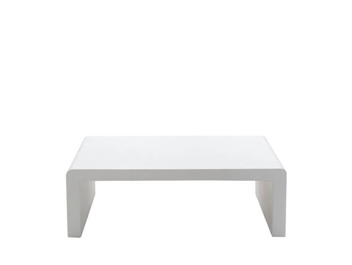 Table basse en fibre de ciment 120x55cm - blanc