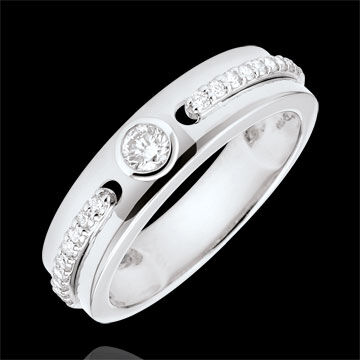 Edenly SolitÃ¤rring Versprechen - WeiÃŸgold und Diamanten