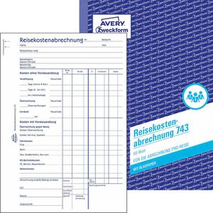 Zweckform Avery  743 Reisekostenabrechnungen A5