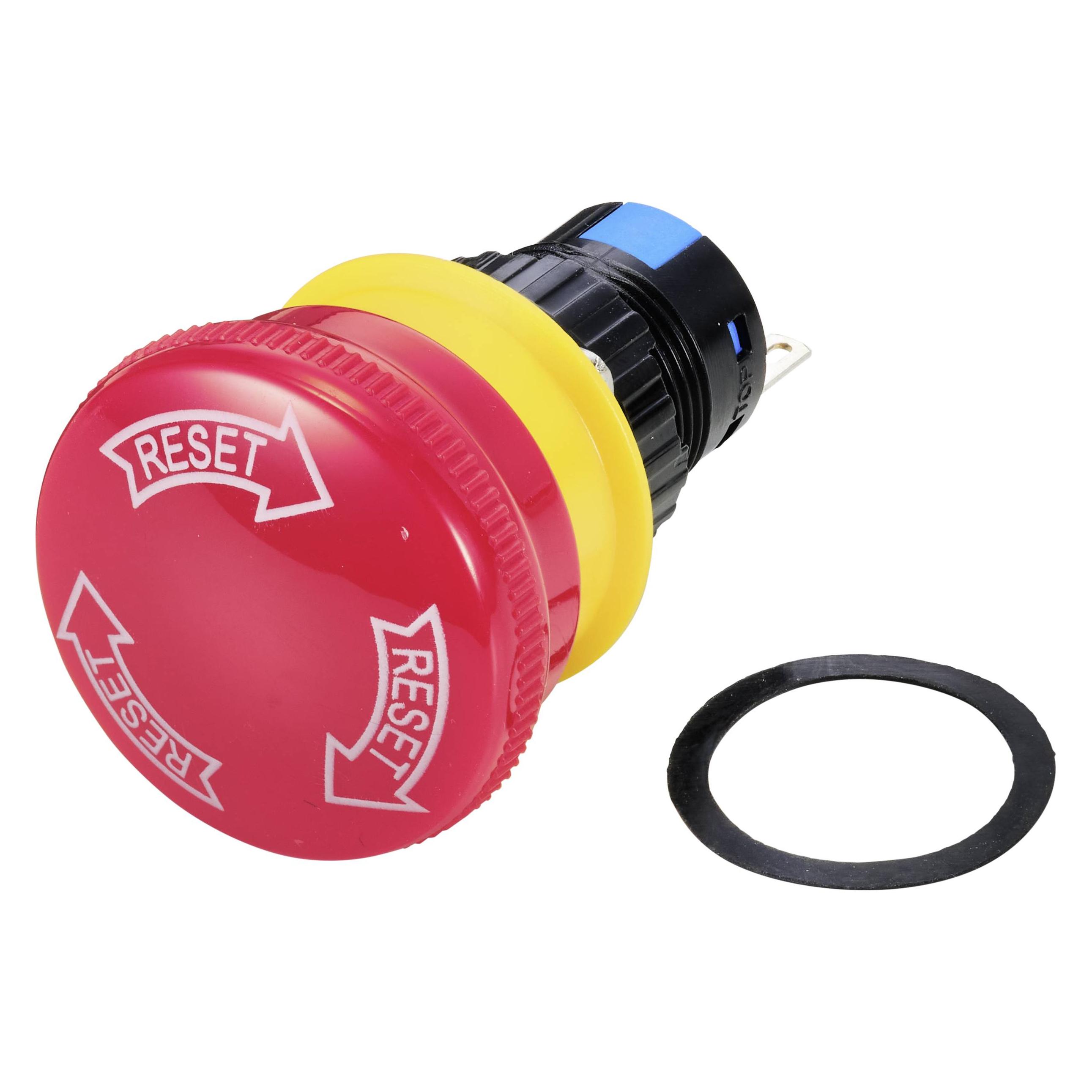 Tru Components NOT-AUS-Schalter rastend 16 mm Lötkontakte (TC-9219032)