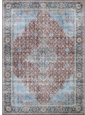 Dream Decor Rugs Legion Julius Blue-Red Area Rug
