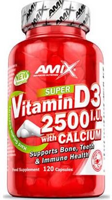 Amix Vitamin D3 2500 Iu With Calcium 120 caps