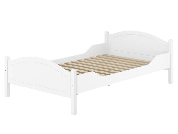 Einzelbett für Jugendliche oder Erwachsene Kiefer Weiß