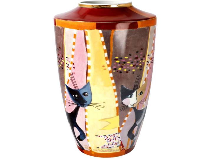 Dekovase GOEBEL Wohnaccessoires , bunt, B:16cm H:24cm, Porzellan, Vasen, Dekovase, Vase, Porzellan, Rosina Wachtmeister - Sottosopra