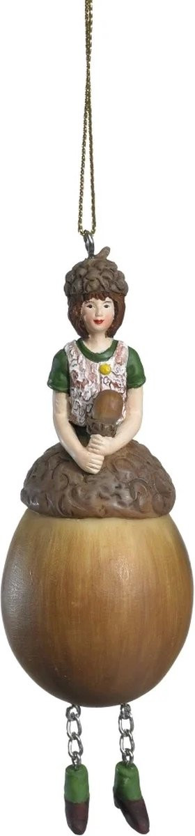 Bloemenmeisje Eikel hangend decoratie voor volwassenen