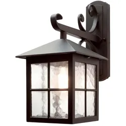 Elstead Lighting, Gartenbeleuchtung, Winchester Aussen-Wandleuchte E27 40cm Schwarz IP43 (E27, IP43, IP55)
