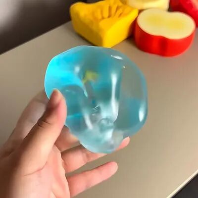 Rare Purchases Anti Stress Sensory Fidgets, Blue Maltose Squishy Toys, Soft Simulated Transparent Slow Rebound Decompression Toy, Fun blue