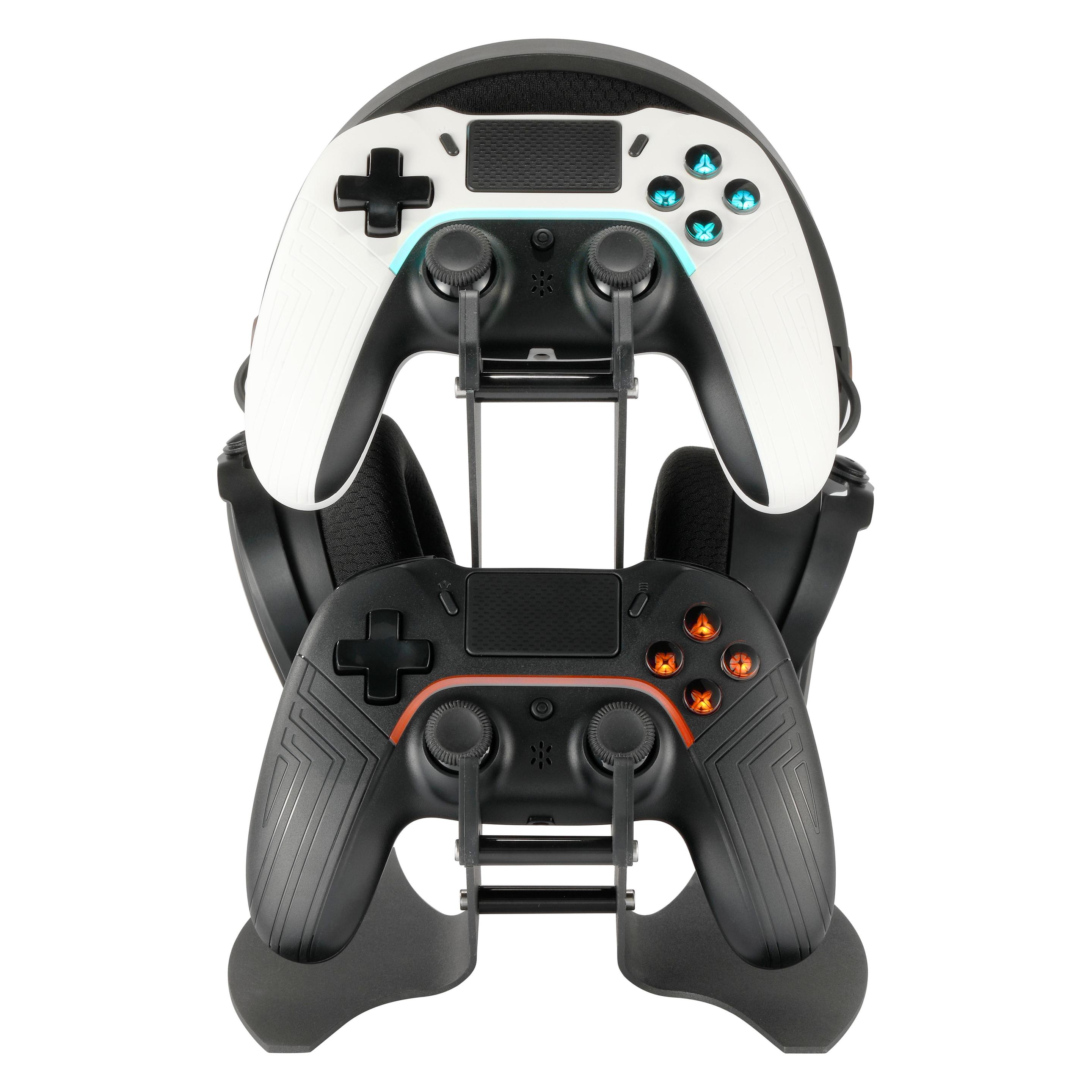Deltaco Gaming Dual Controller- & Headsetständer (Android, iOS, Mac, PC, PS3, PS4, PS4 Pro, PS5, Switch, Switch Lite, Switch OLED, Xbox 360, Xbox One S, Xbox Series S, Xbox Series X) (GAM-143)