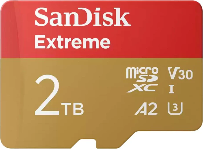 SANDISK microSDXC 2TB Extreme + Rescue PRO Deluxe + SD-Adapter