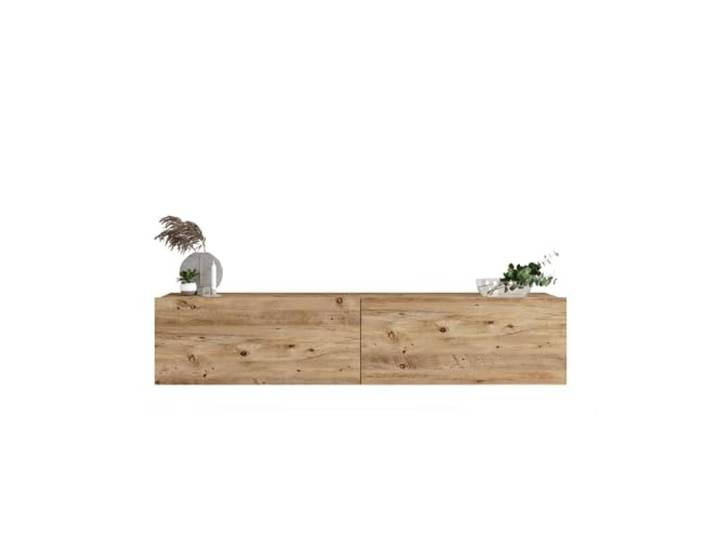 Stilvolles TV-Möbel, Kiefernholz, 140 cm x 29,1 cm x 31,6 cm 100% melaminbeschichtete Spanplatte, 18 mm stark Modernes und funktionales Design