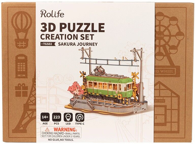 Sakura Journey - Puzzle 3D en bois Rolife