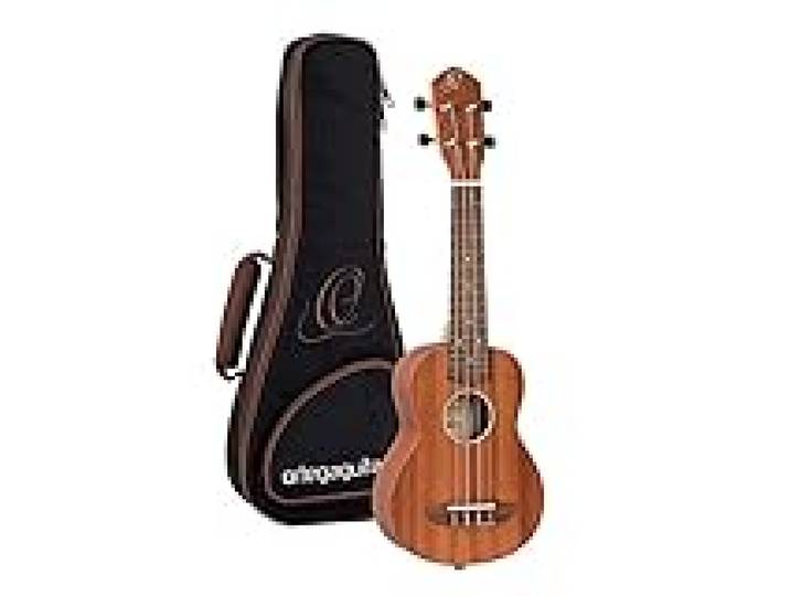 Ortega Guitars Ukulélé Soprano Acoustique – Série Timber – Housse Incluse – Sapele, Naturel (RFU10S)