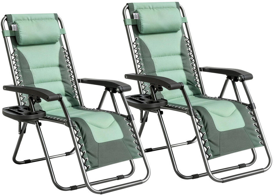 Dakota Fields Folding Recliner Chair Green 107cm H X 64cm W X 64cm D