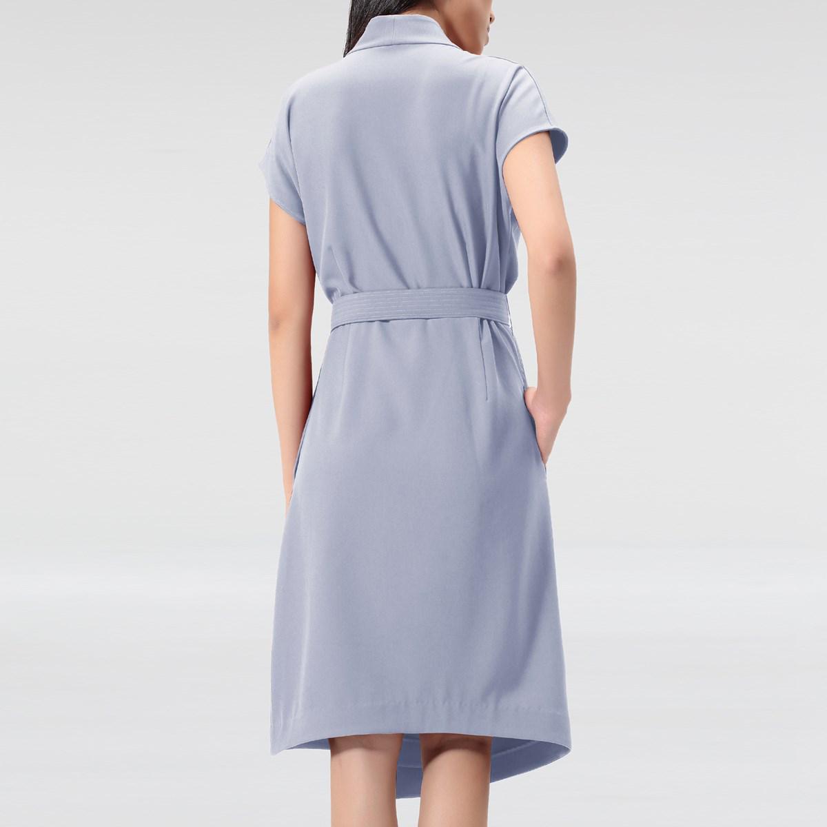Cache-Coeur Kleid mit V-Ausschnitt