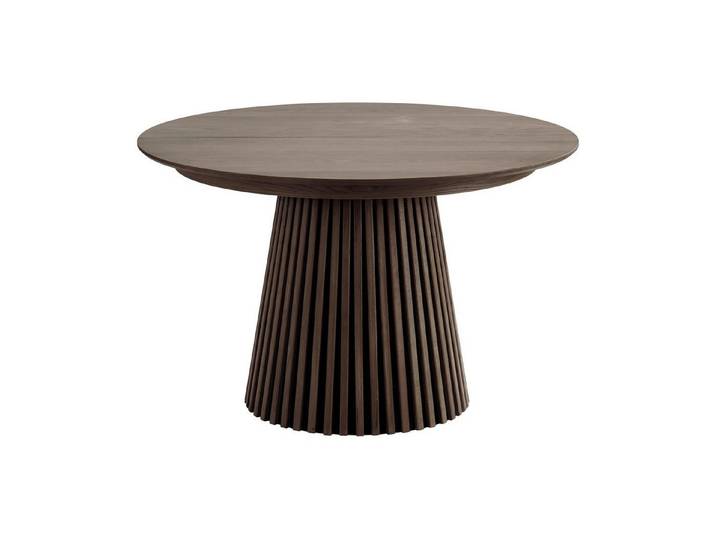 freiraum Kulissen-Esstisch Osaka, 2 Platten, Eiche furnier, smokded-braun - 120/160/200x75cm (D/BxH)