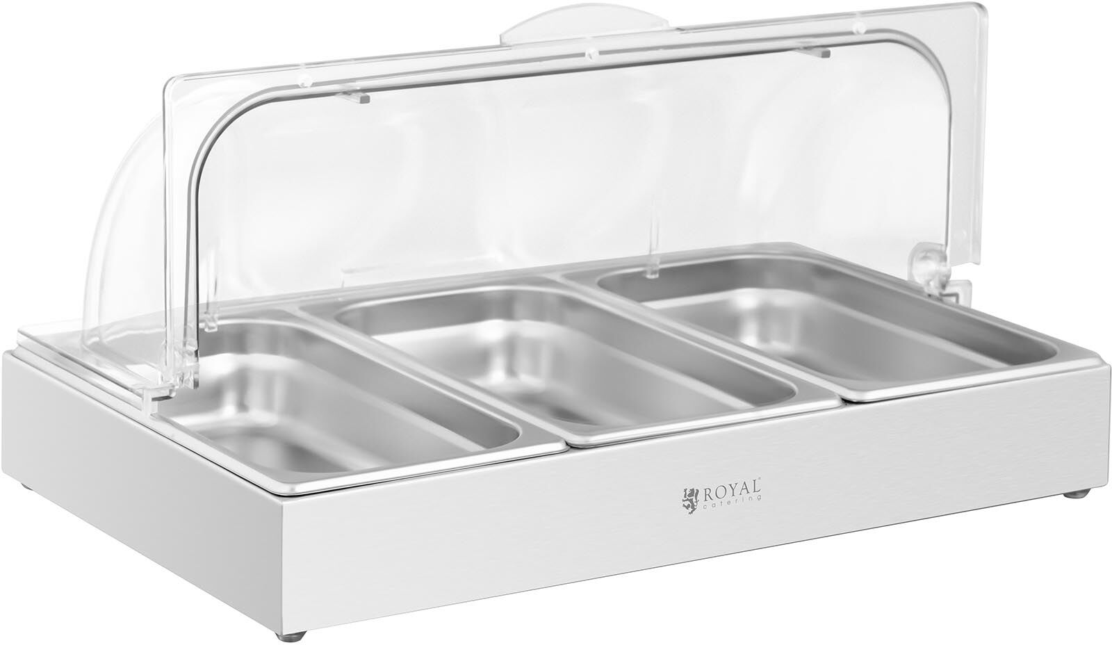 Buffetvitrine - 3 x 2,6 L - Royal Catering - 535 x 335 x 250 mm