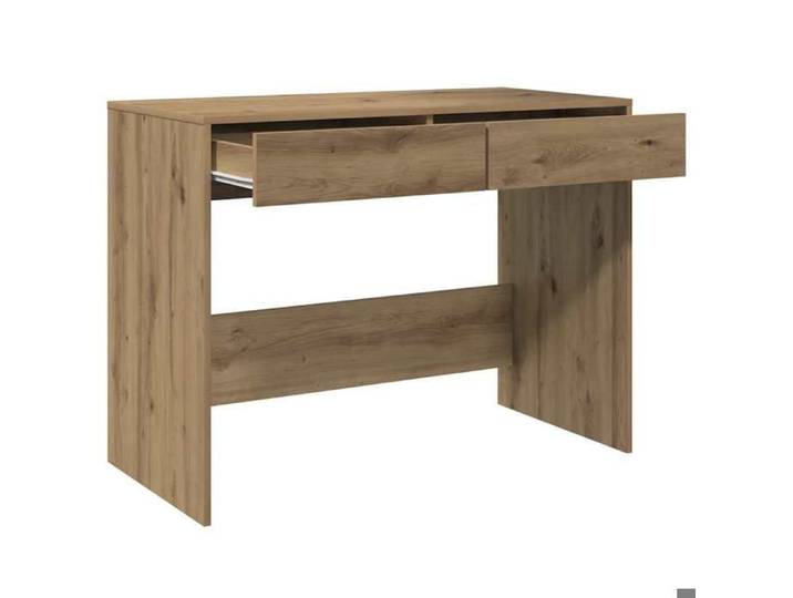 Bureau BURKE Brun Table à écrire - 1 PERSONNE - chêne artisanal 101x50x76 5 cm - bois d'ingénierie BB683