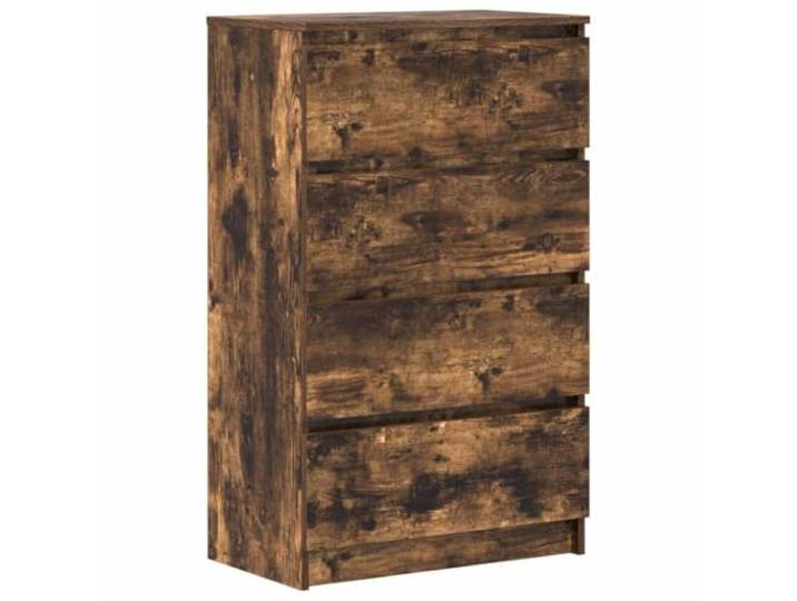 Kaorsrow Sideboard Räuchereiche 60x35x98,5 cm Kommode Holzwerkstoff Kompakte Kommode mit 4 Schubladen für Flur & Schlafzimmer, pflegeleichte Oberfläche in Räuchereiche-Optik.