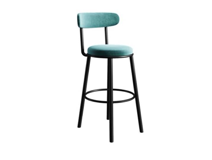 Höhenhocker Barhocker, Eisen, verstellbarer , Barstuhl, 65 cm(Blue)