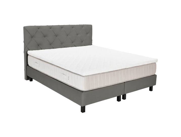 Esposa Boxspringbett, Braun, Metall, H3, Höhe ca. 24 cm, 180x200 cm, Schlafzimmer, Betten, Doppelbetten
