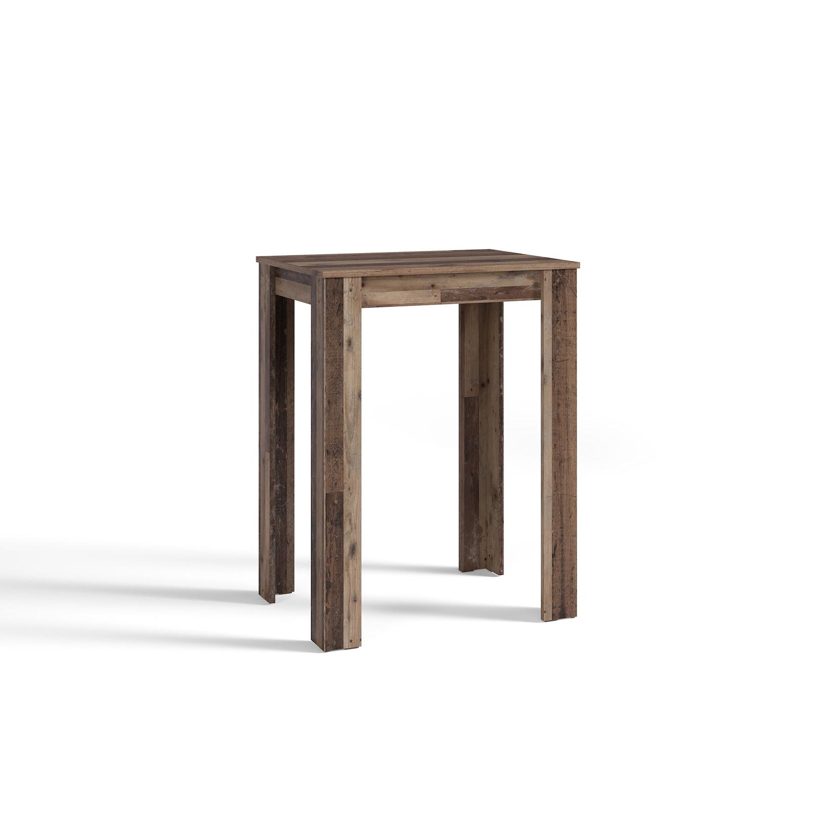 byLIVING Bartisch NELE, Breite 80 cm, Old Wood (Altholz-Optik), Industrial