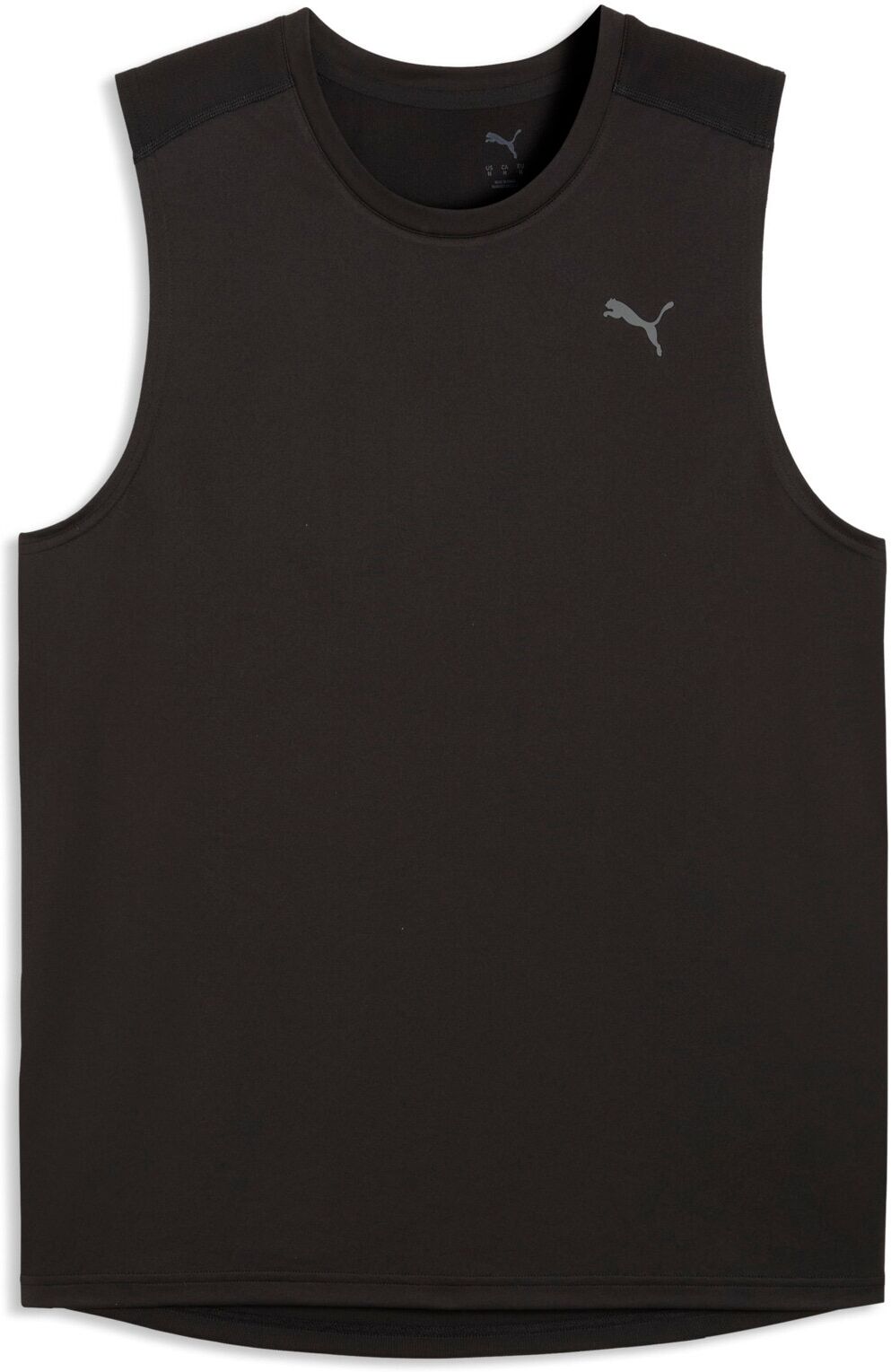 Tanktop PUMA "M PWRTRAIN SLEEVELESS TEE", Damen, Gr. L, puma schwarz, Jersey, Obermaterial: 100% Polyester, regular fit normal, Rundhals, Tops Tanktop, Trainingstanktop, ärmellos, mit Rundhalsausschnitt