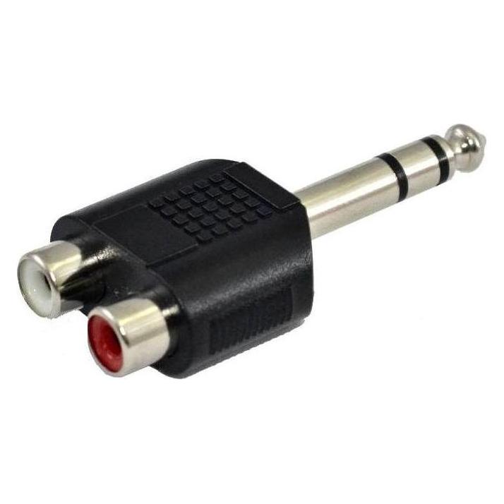 SSQ HA7 - Adapter 2 x RCA Buchse - 6 3mm Stereobuchse (SS-1847)