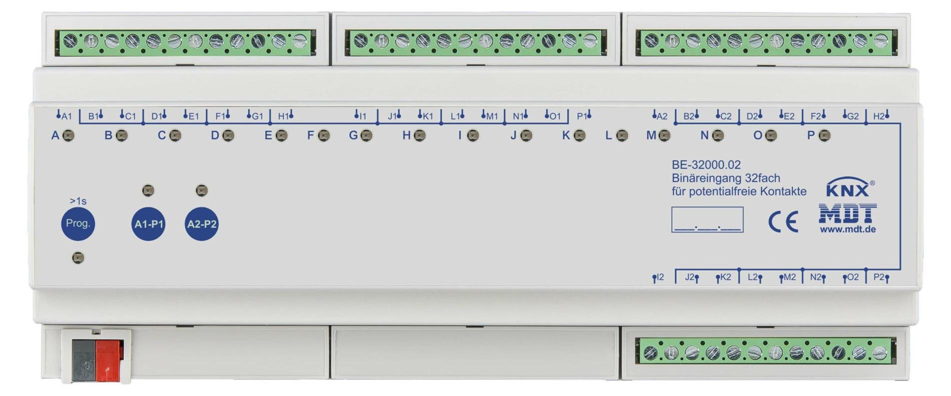 MDT KNX Binäreingang 32fach potentialfrei REG, 1 Stk.