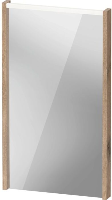 Duravit D-Code Spiegel DC7075055550000 400x700x48, Eiche Marmoriert, mit LED Beleuchtung