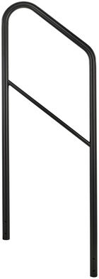 Stageworx Stair Railing 2 Steps 60cm Bk Schwarz pulverbeschichtet