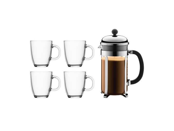 Bodum Chambord cafetière 1 L en koppen 5-delig