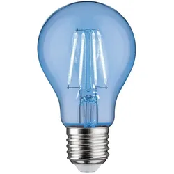 Paulmann LED Deko-Filament Birne BLAU NonDim, 230V, E27, 2.2W 1000K 40lm, Glas klar PAUL-28721