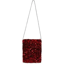 Tasche "Pailletten", rot