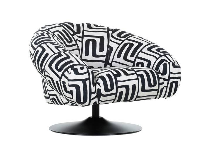 Carryhome Sessel, Schwarz, Weiss, Metall, 90x67x82 cm, Wohnzimmer, Sessel, Sessel
