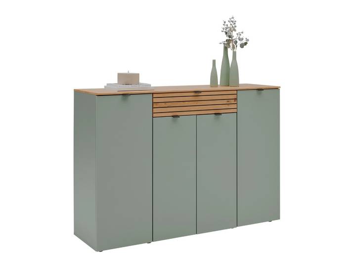 Sideboard Bahia-M Grün/Eiche Artisan