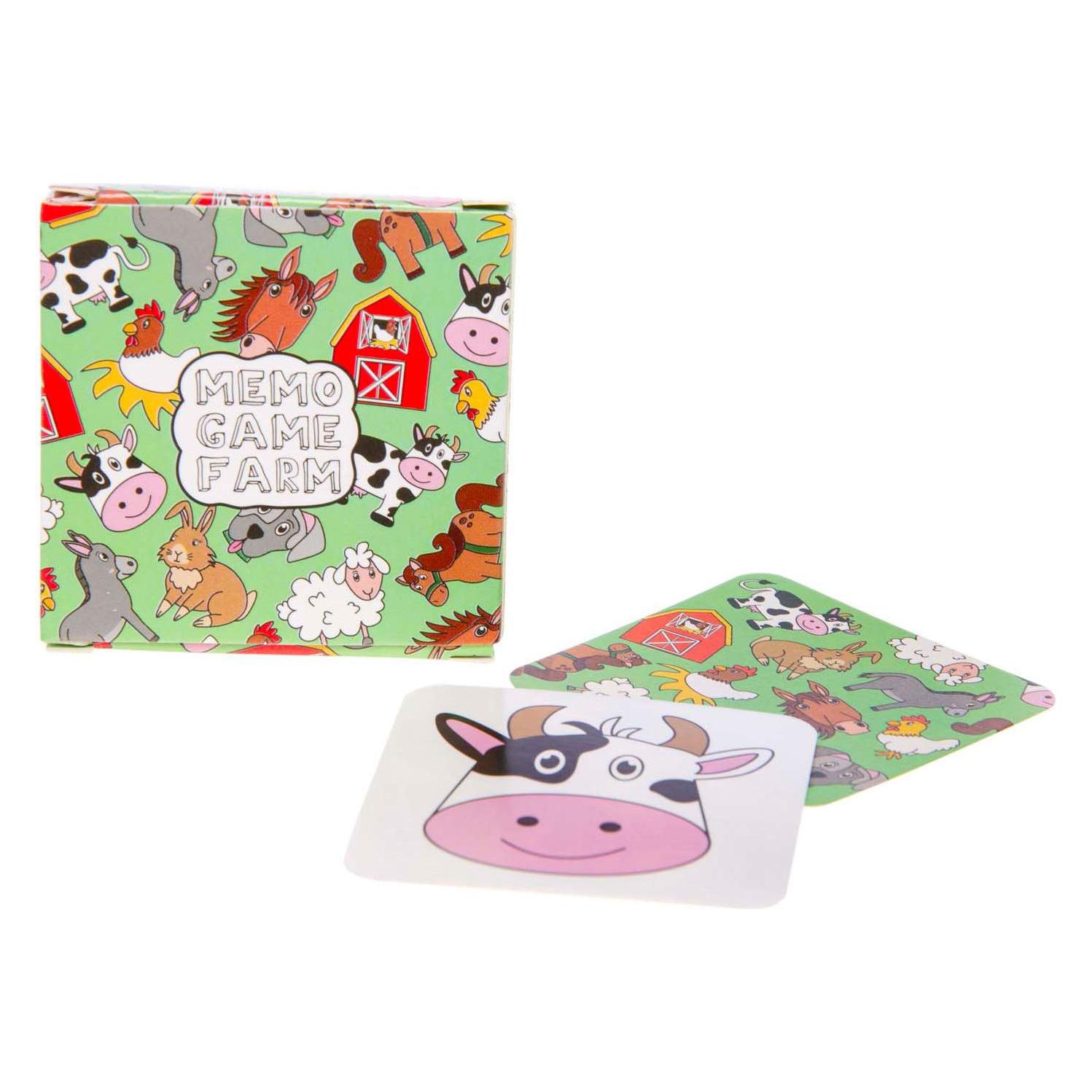 Duckiez Mini-Memospiel Bauernhoftiere, 28 Karten (60690099)